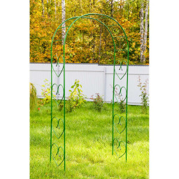 Арка садовая разборная №8 Сердца большие 2,52м*1,2м*0,41м САДОВИТА