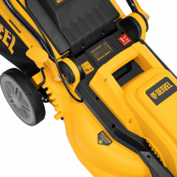 Газонокосилка электрическая GMC-1800, шир. 38см, 1800 Вт, 6 уров., травосб. 35 л Denzel