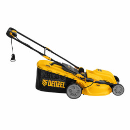 Газонокосилка электрическая GMC-1800, шир. 38см, 1800 Вт, 6 уров., травосб. 35 л Denzel