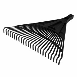 Грабли веерные пластиковые 600 мм 24 плоских зуба без черенка СИБРТЕХ