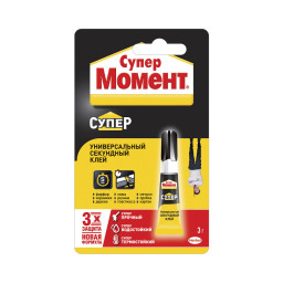 Клей СУПЕР МОМЕНТ 3 гр в шоу-боксе