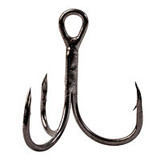 Крючок KOI "ROUND TREBLE", размер 6 (INT), цвет BN, тройник (10 шт.)/19/