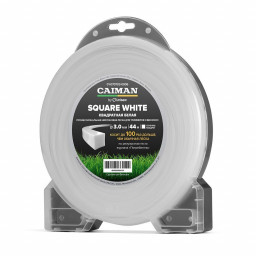 Леска профессиональная CAIMAN Square White by Unisaw квадрат 3,0 мм 44 м