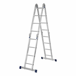 Лестница шарнирная алюминиевая, 4 х 4 ступени, Сибртех