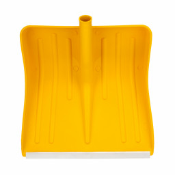 Лопата для уборки снега пластиковая, желтая, 420 х 425 мм, без черенка, Сибртех