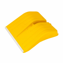 Лопата для уборки снега пластиковая, желтая, 420 х 425 мм, без черенка, Сибртех