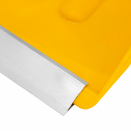 Лопата для уборки снега пластиковая, желтая, 420 х 425 мм, без черенка, Сибртех