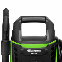 Моечная машина высокого давления АМ-1800, 1800 Вт, 140 бар, 350 л/ч, колесная Сибртех