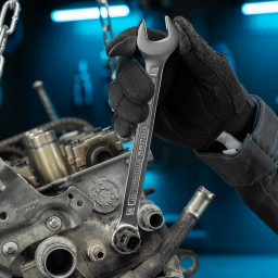 Набор ключей комбинированных 8-19 мм, 8 шт, CrV, холодный штамп Gross