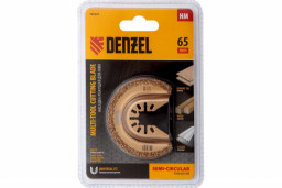Насадка для МФИ DENZEL режущая полукруг., HM, 65 мм