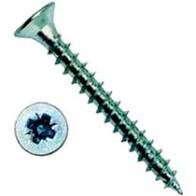 Саморез оконный фурн. Daxmer 4,1х40  белый цинк, острый, раззенковка