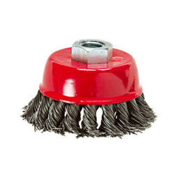 Щетка 150 мм. М14 "чашка" крученая металлическая проволока "МАТRIХ"