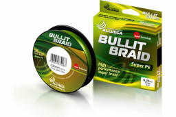 Шнур плетёный ALLVEGA Bullit Braid 135м флуо-жёлтый 0,24мм (16,5кг)