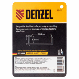 Струбцина F-образная, 100x600мм, кованая Denzel