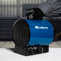 Тепловая пушка ТВ-3М (тепловентилятор) 230 В, 3 режима: вентилятор/1500 Вт /3000 Вт Сибртех