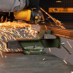 Тиски слесарные, 150 мм, стальные, поворотные Сибртех