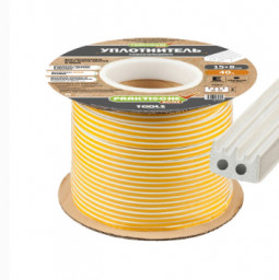 Уплотнитель самоклеящийся промышленный PRAKTISCHE HOME 15х8мм WO-40 м белый ЦЕНА ЗА 1 п.м. в 1 слой