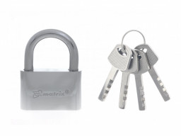 Замок навесной хромированное покрытие 70 мм MATRIX